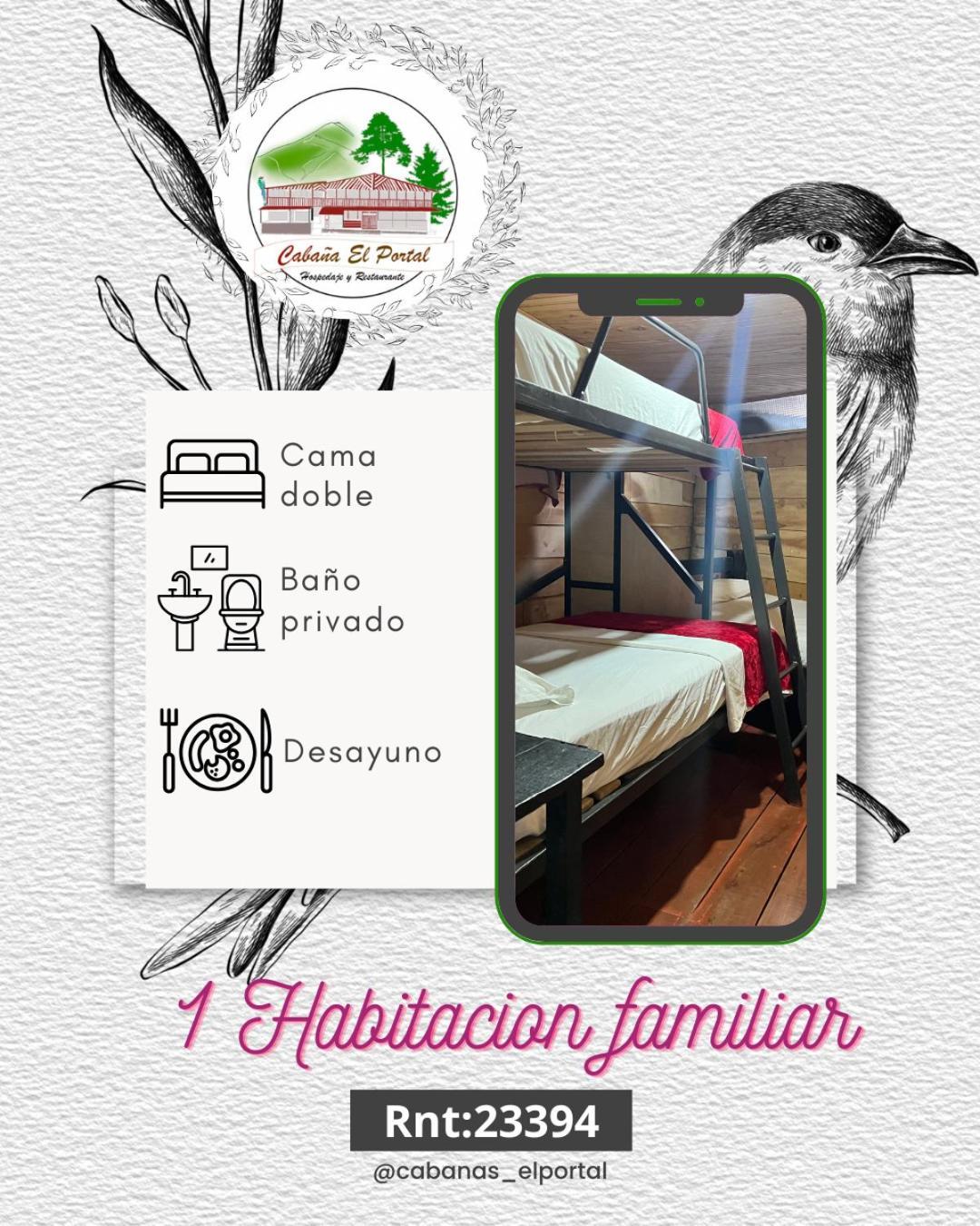 Cabanas El Portal Santa Rosa de Cabal Exteriör bild